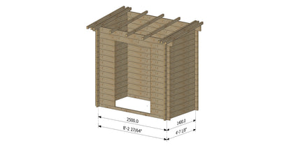 Plans abris jardin (8'x5' / ... m)