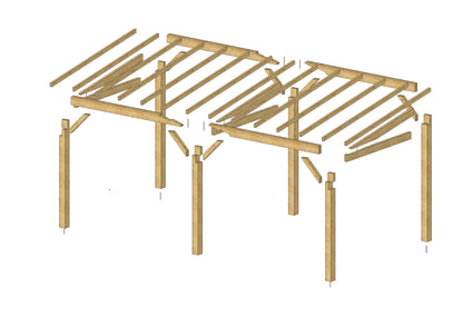 Plan appentis (9'10" x 19'8" /3x6 m)