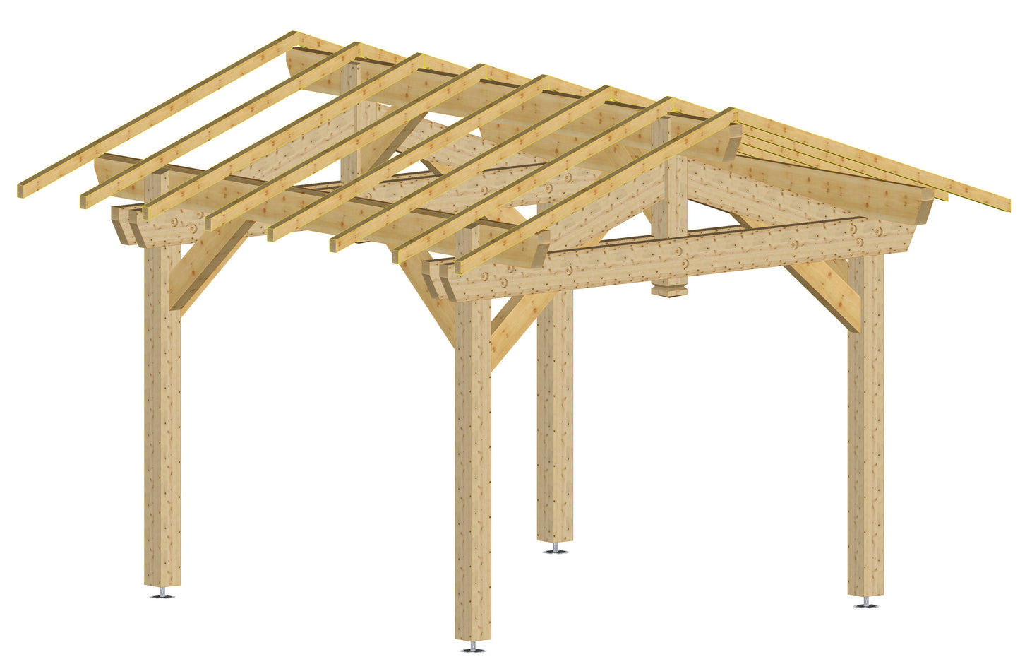 Plan carport (9'10"x9'10" / 3x3 m)