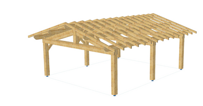 Plan carport (16'x19' / 5x6 m)
