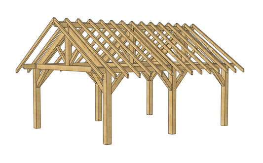 Plan carport (14'x20' / 4.55x6.2 m)