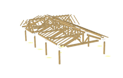 Plan carport (32'x37' / 6x10 m)