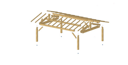 Plan carport (16'x13' / 4x5 m)