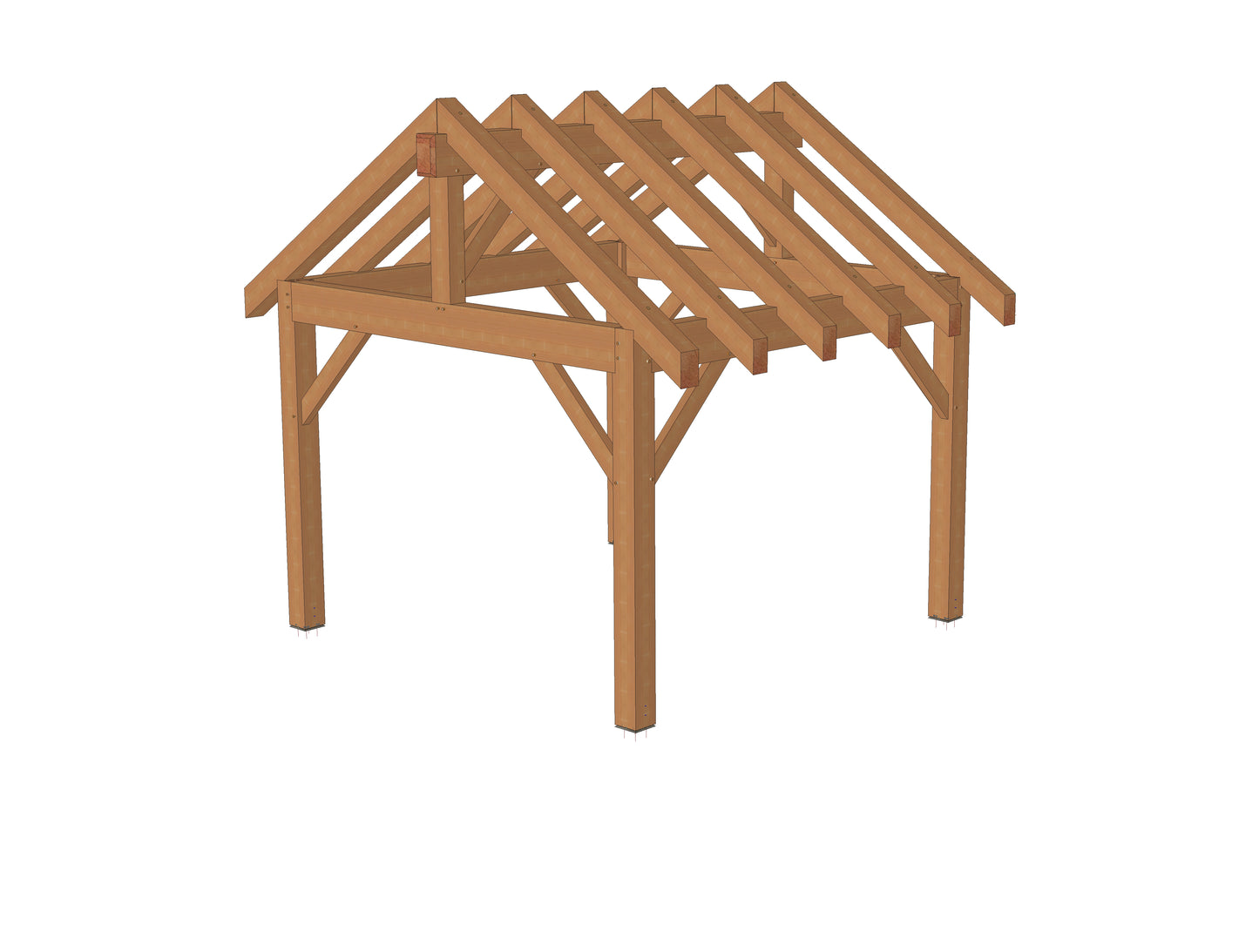 Plan pavillon (12'x12' / 3.7x 3.7 m)