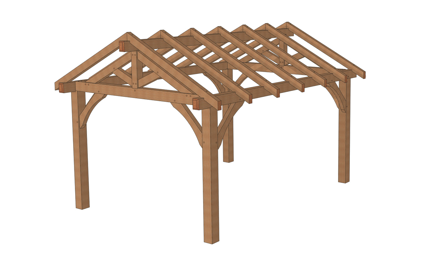 Plan pavillon (12'x16' / 3.7x4.9 m)