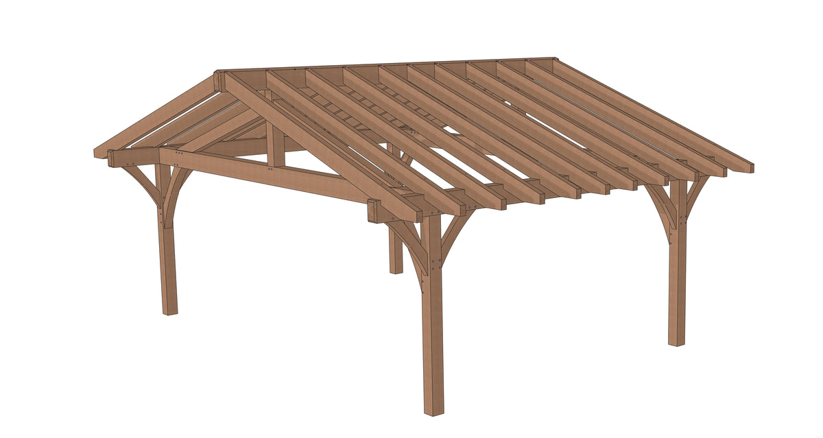 Pavilion plan 17 x 25