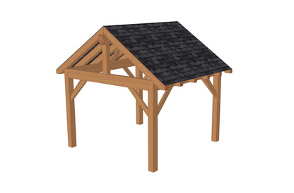 Plan pavillon (12'x12' / 3.7x 3.7 m)