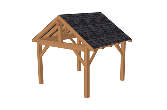 Plan pavillon (12'x12' / 3.7x 3.7 m)