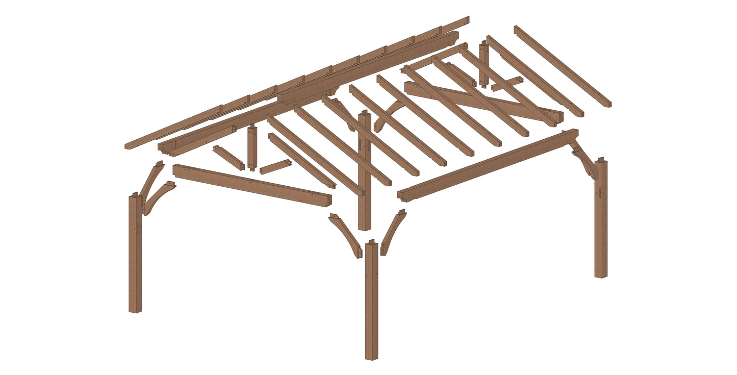 Plan pavillon (14'x18' / 4.3x5.5 m)