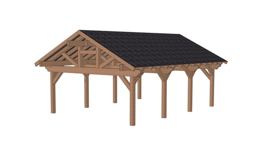 Plan pavillon (20'x28' / 6x8.5 m)