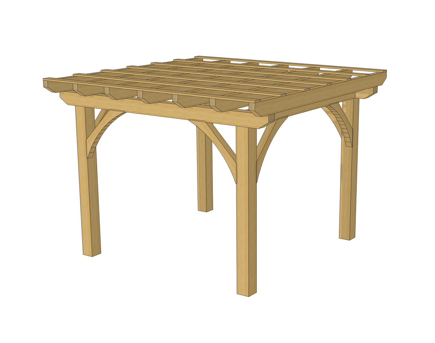 Plan pergolas (10'x10' /  3x3 m)