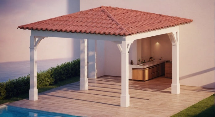Plan gazebo (14'x14' / 4.4x4.4 m)