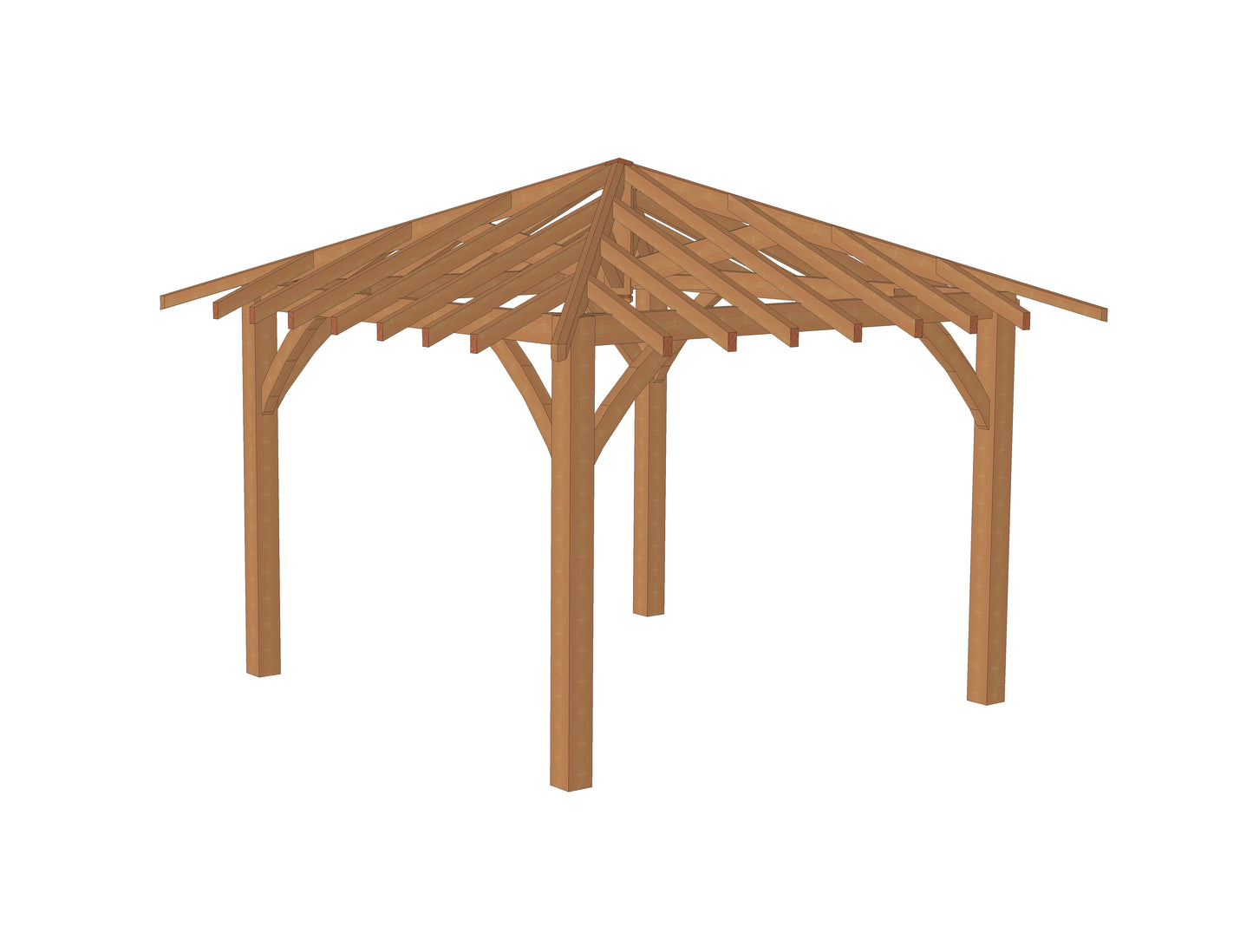 Plan gazebo (13'x13' / 4x4 m)