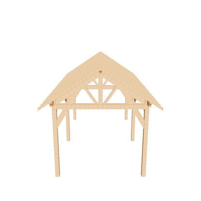 Plan carport (14'x27' / 4.4x8.4 m)