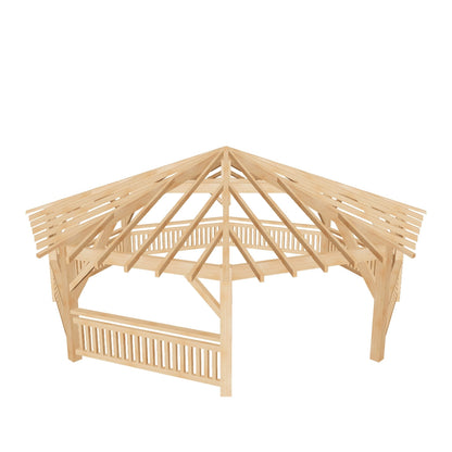 Plan gazebo 8 face (27' / 8.3 m)