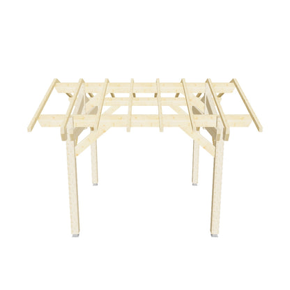 Plan carport (9'10"x9'10" / 3x3 m)
